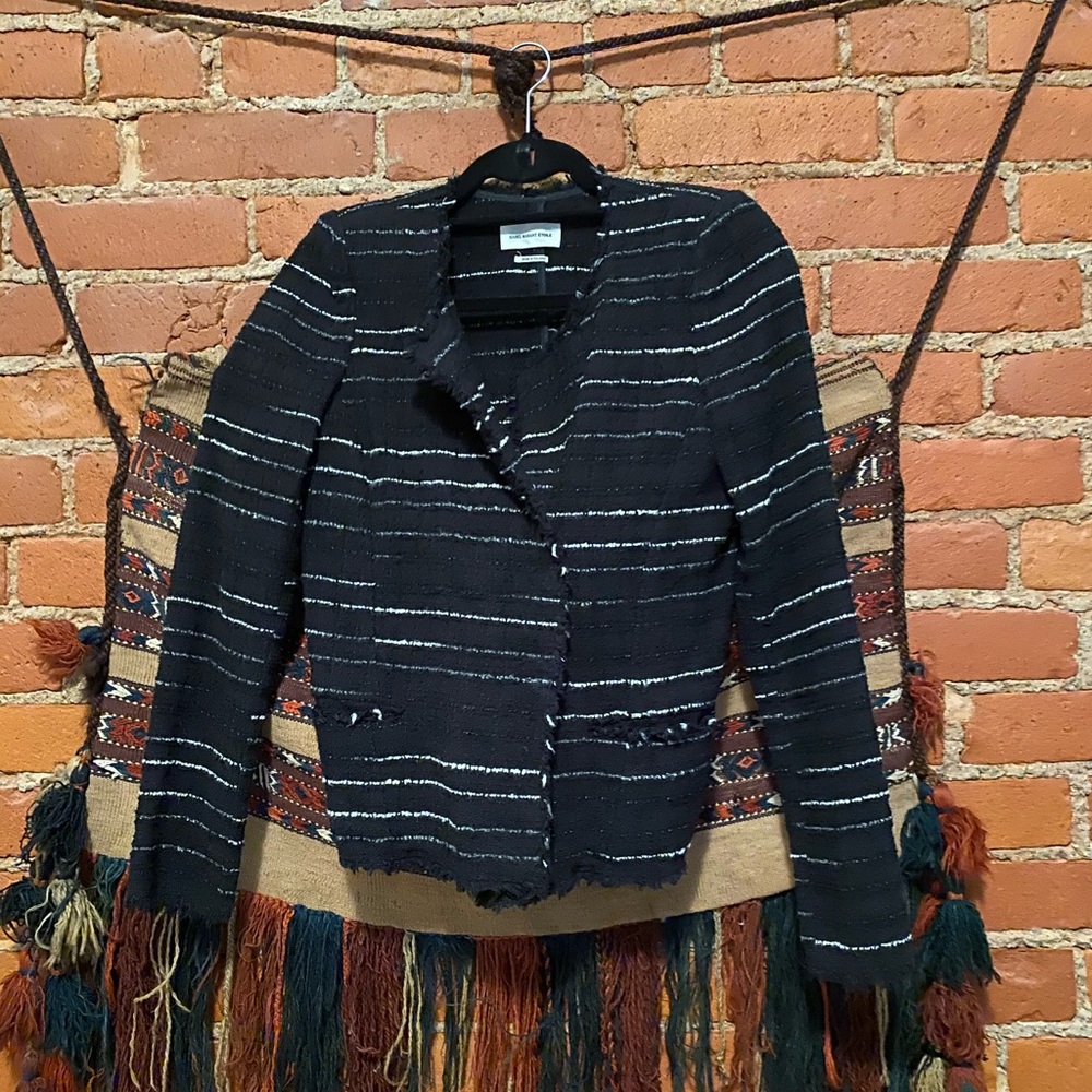 Isabel Marant Cotton blend Bouclé Fitted  Blazer 38 - Picture 3 of 9